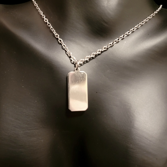 2/$20 Celestial Silver with Blue Rhinestone Layering Necklace - Picture 4 of 5